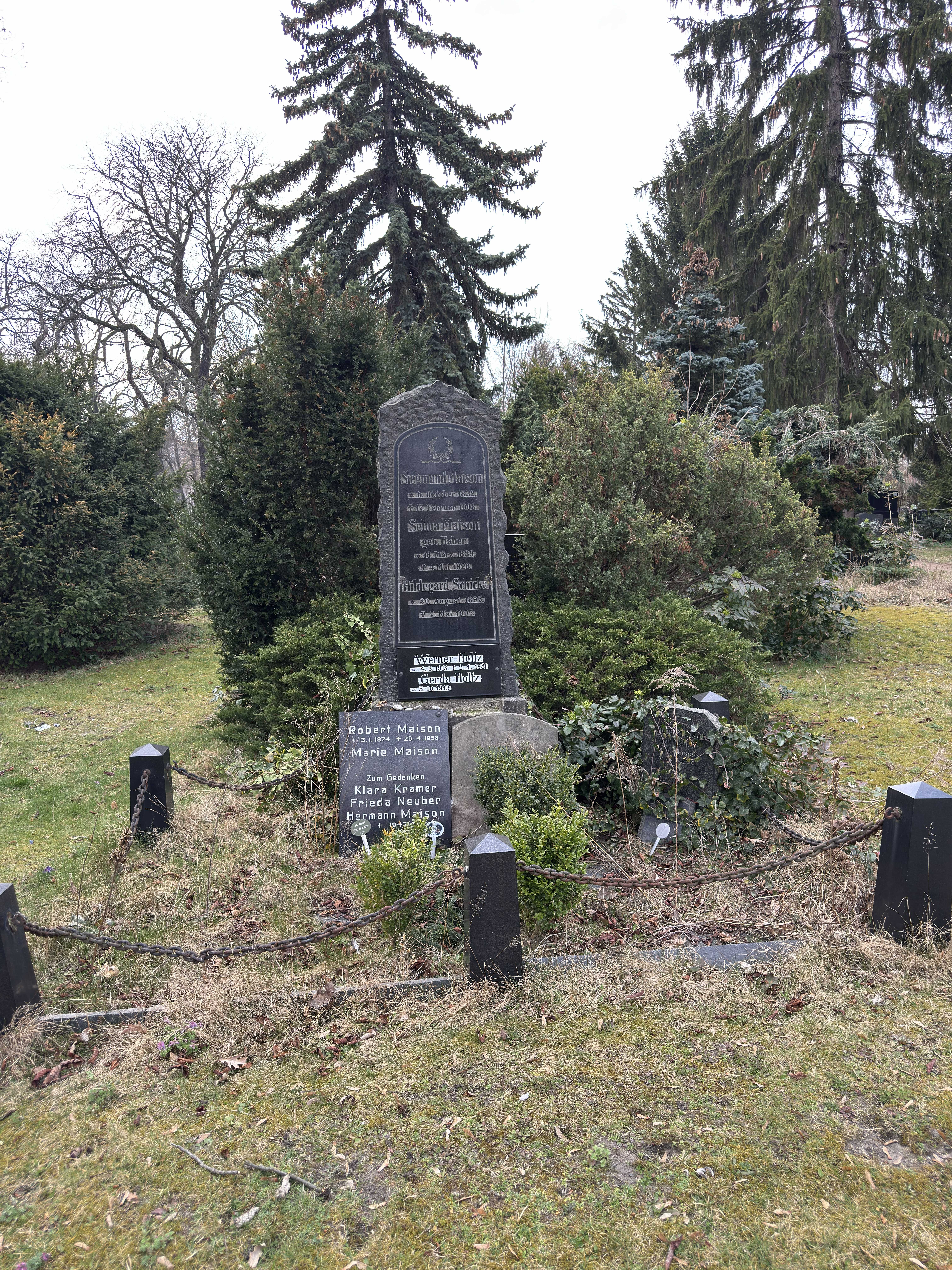 Grabstein Selma Maison, geb. Haber, Friedhof III der Jerusalems- und Neuen Kirchengemeinde, Berlin-Kreuzberg, Deutschland