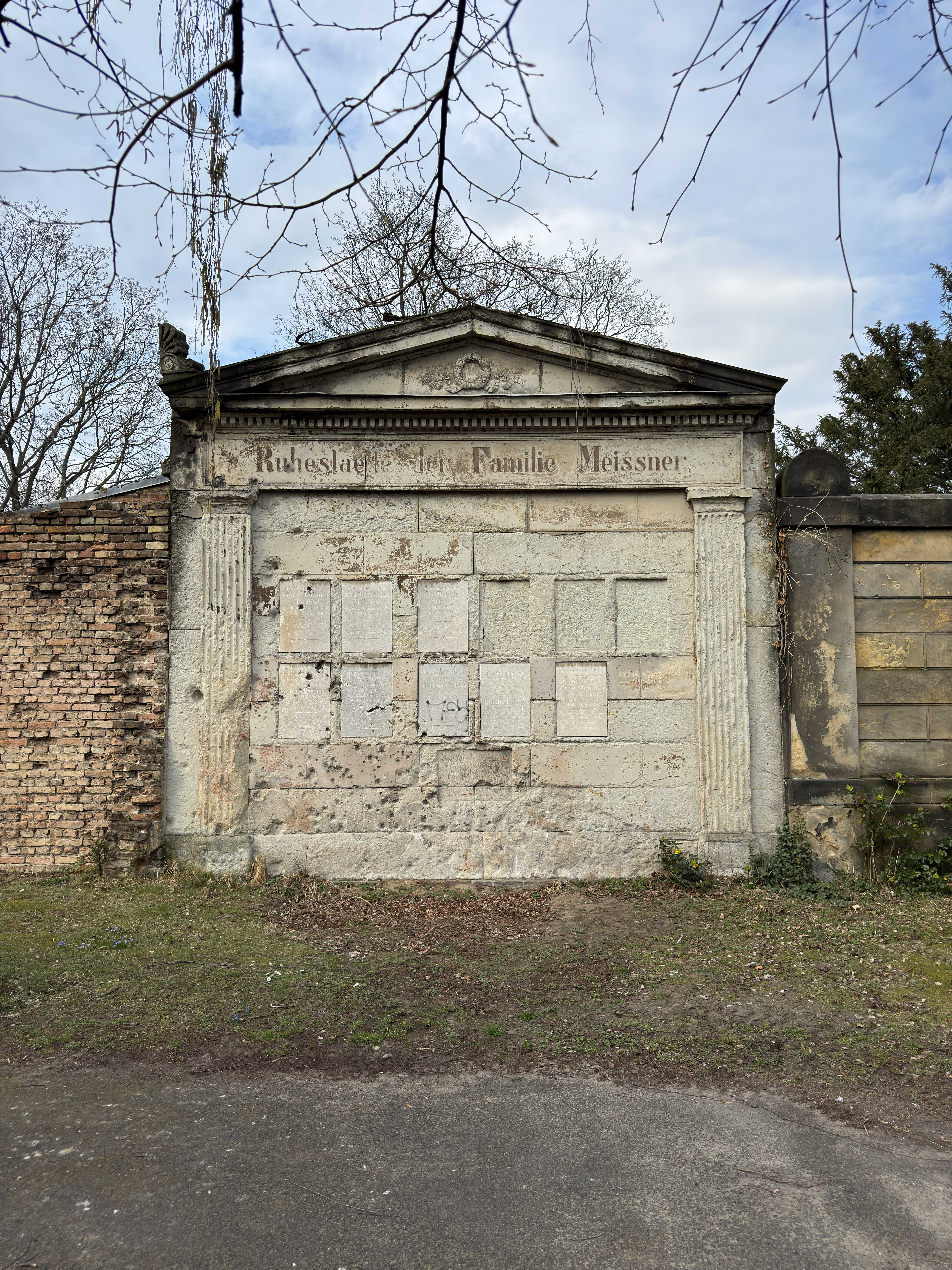 Grabstein Marie Meissner, geb. von Gall, Friedhof III der Jerusalems- und Neuen Kirchengemeinde, Berlin-Kreuzberg, Deutschland