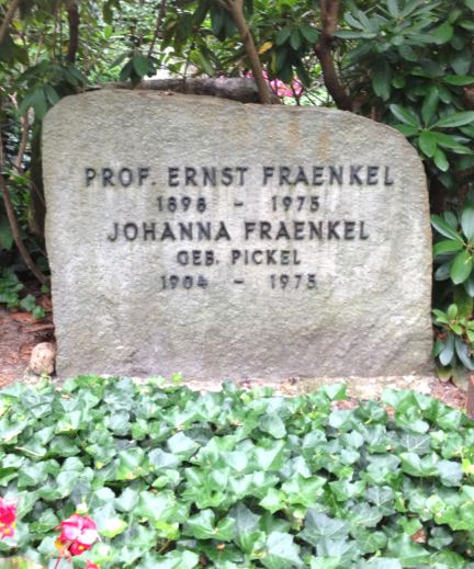 Grabstein Johanna Fraenkel, geb. Pickel, Waldfriedhof Dahlem, Berlin
