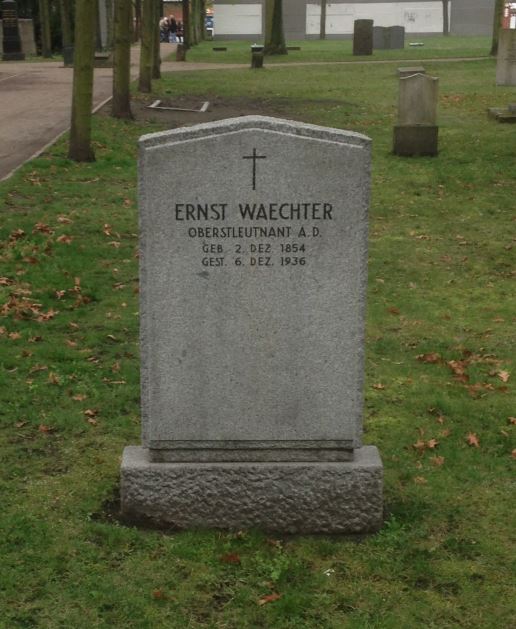 Grabstein Ernst Waechter, Invalidenfriedhof Berlin, Deutschland