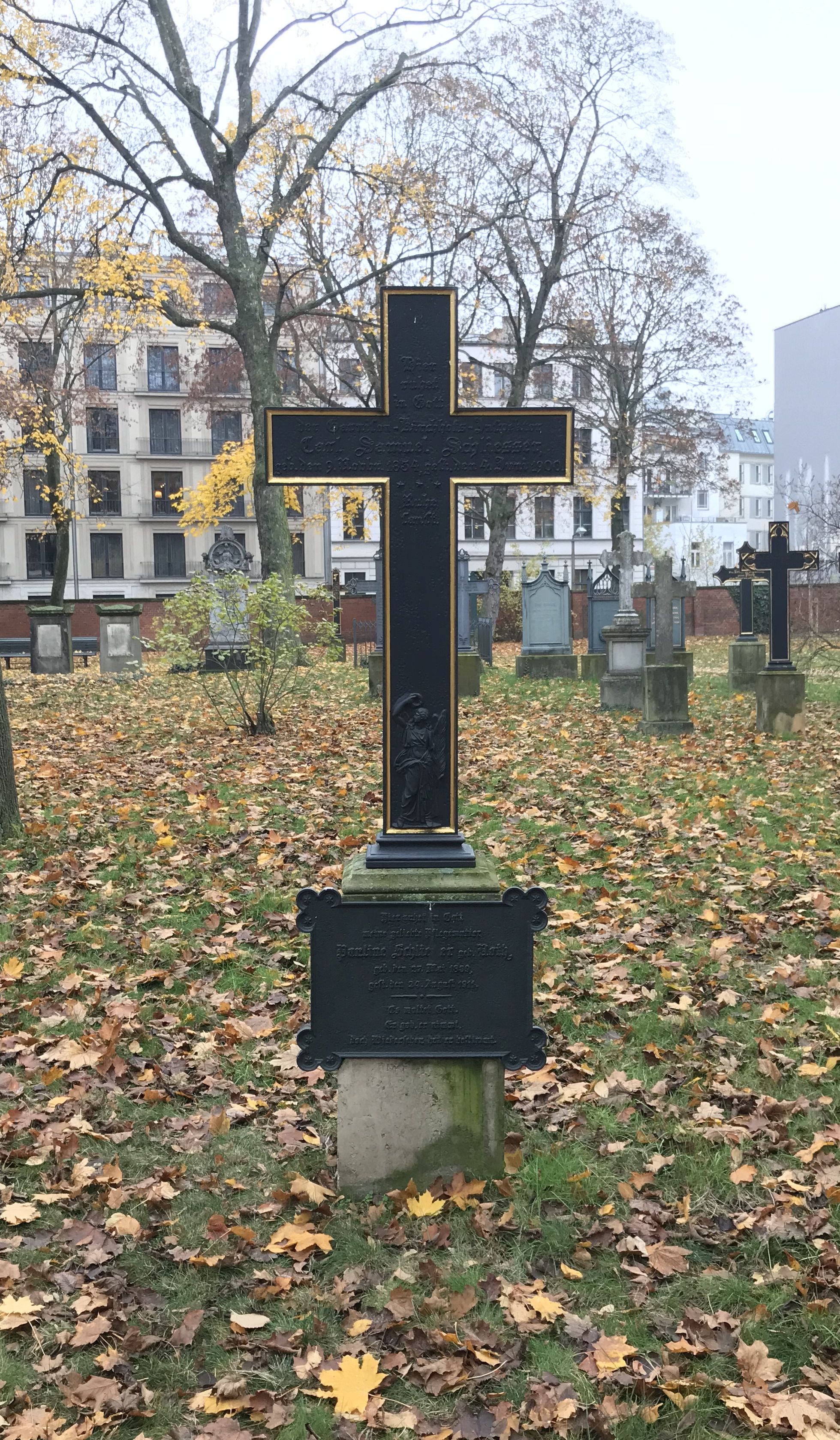 Grabstein Carl Samuel Schliesser, Alter Garnisonfriedhof Berlin