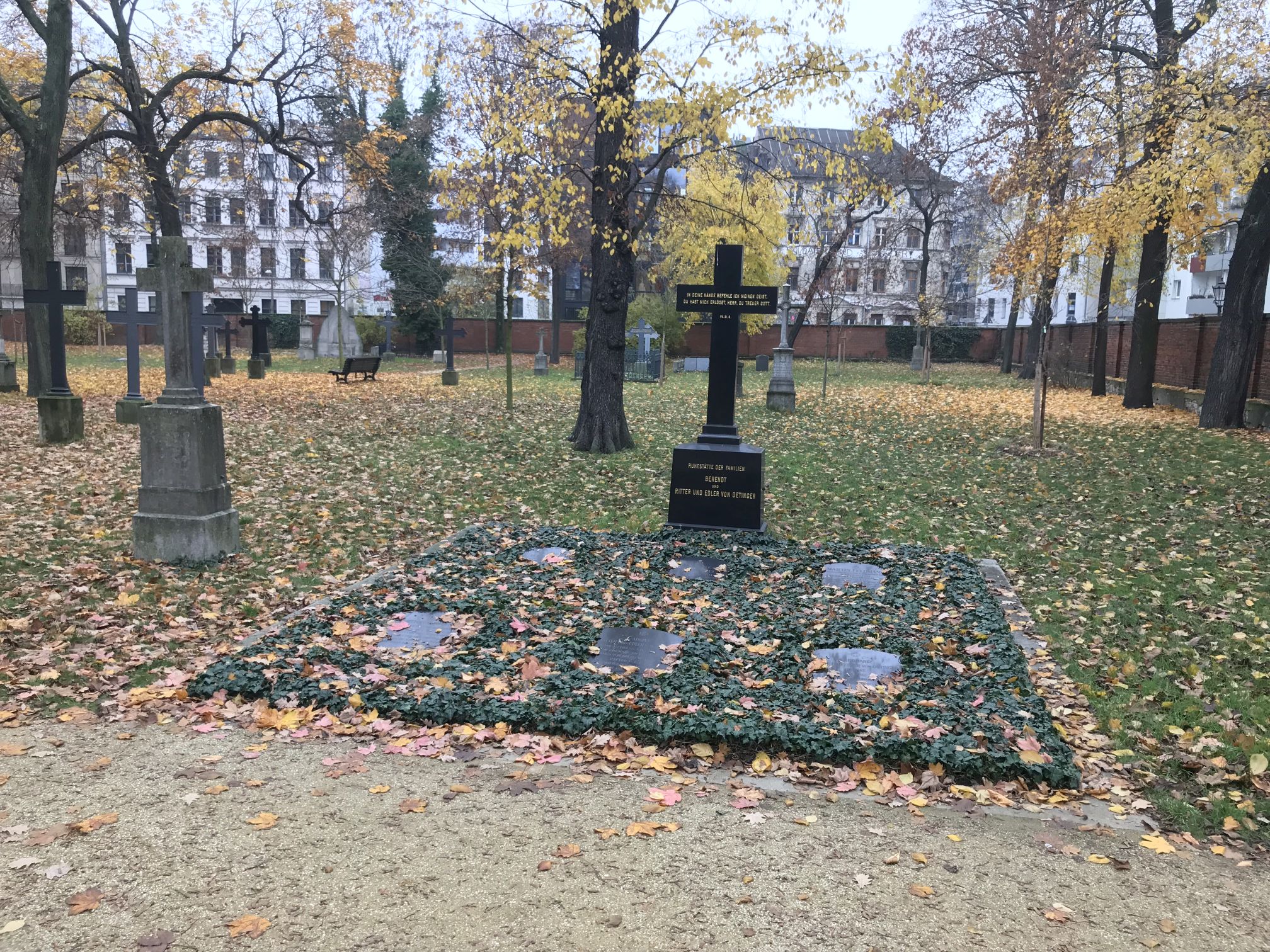Grabstein Johannes Berendt, Alter Garnisonfriedhof Berlin