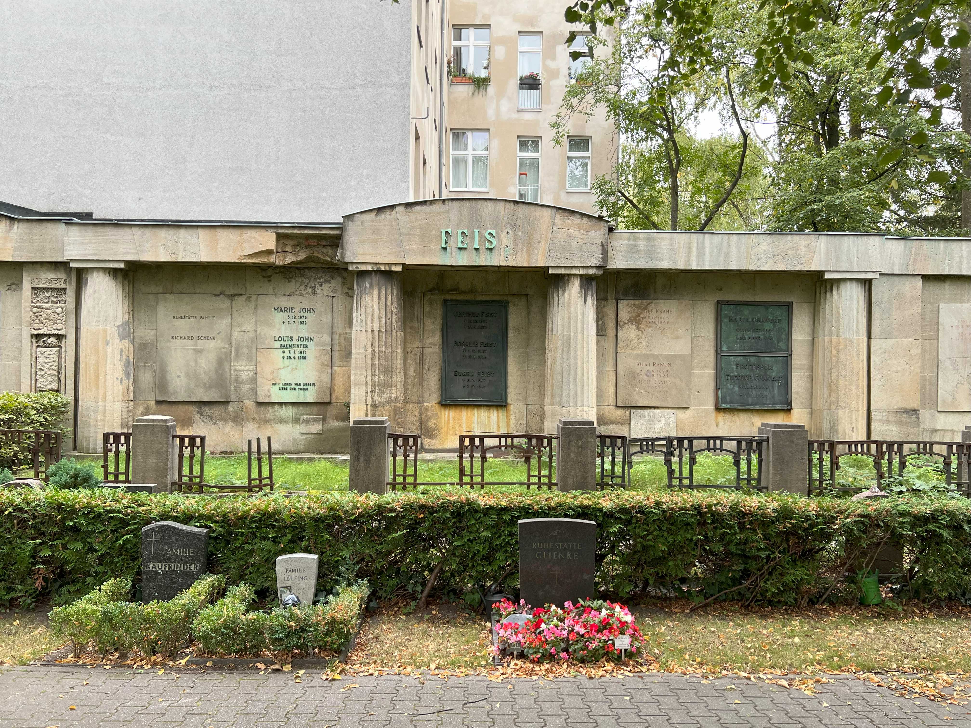 Grabstein Theodor Grawert, Friedhof Wilmersdorf, Berlin