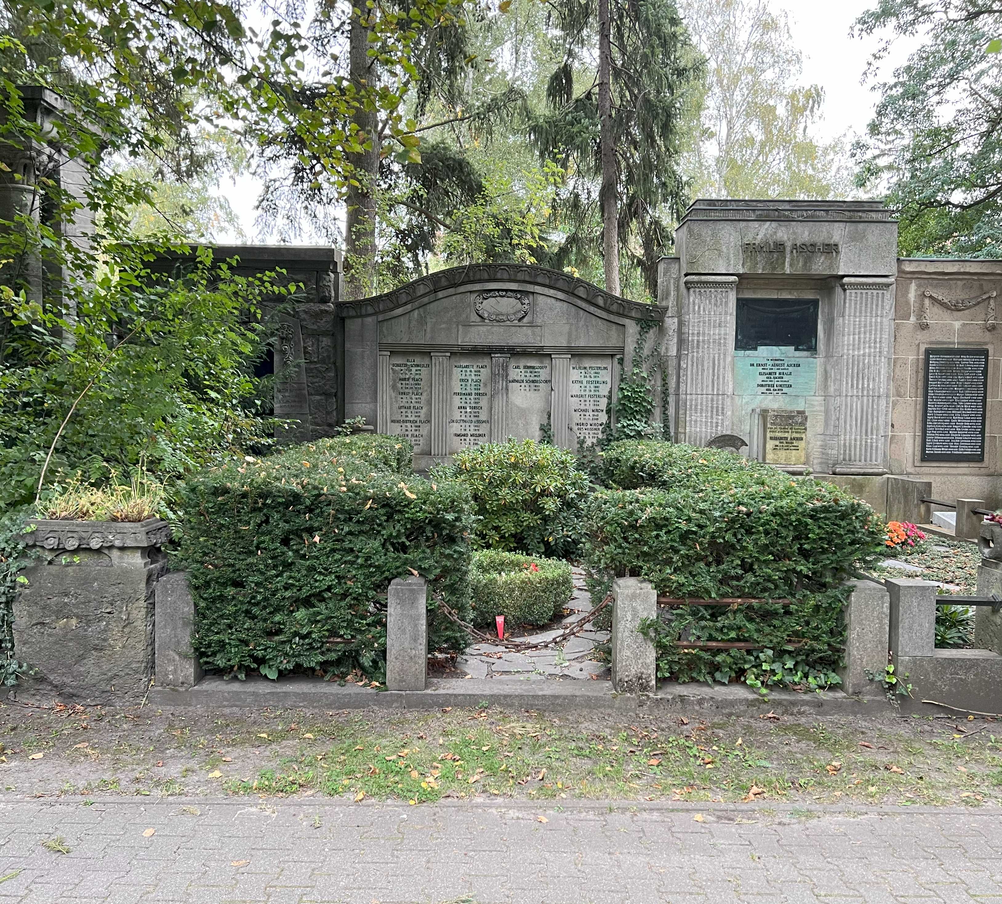 Grabstein Margrit Festerling, Friedhof Wilmersdorf, Berlin